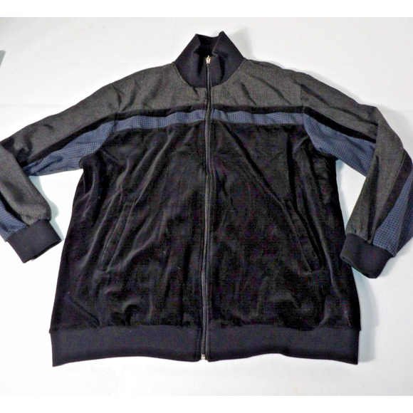 Steve Harvey Mens 2XL Full Zip Jacket Velvet Tweed Mixed Media Celeb Edition - Picture 4 of 10